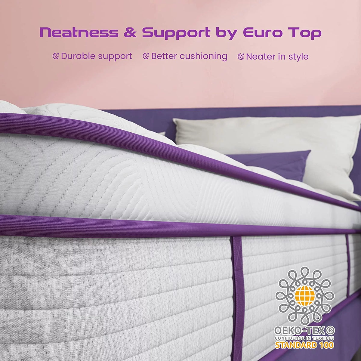 Queen Size 10 inch Hybrid Memory Foam Mattress T578