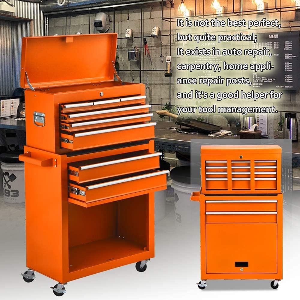 8-Drawer Rolling Tool Chest with Lock H97230