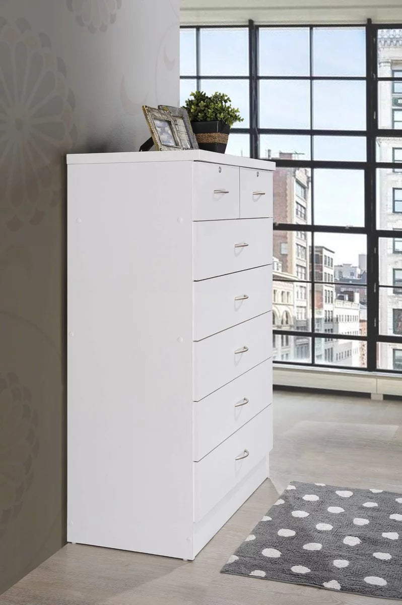 Mahogany 7 Drawer Dresser with Two Locks O609