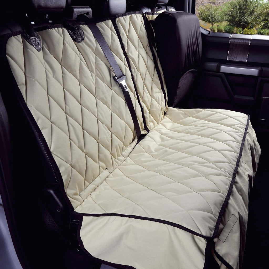 Crew Cab Truck Rear Bench Seat Cover with Hammock Q556