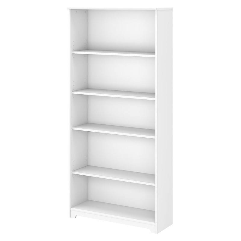 5 Shelf White Bookcase R751