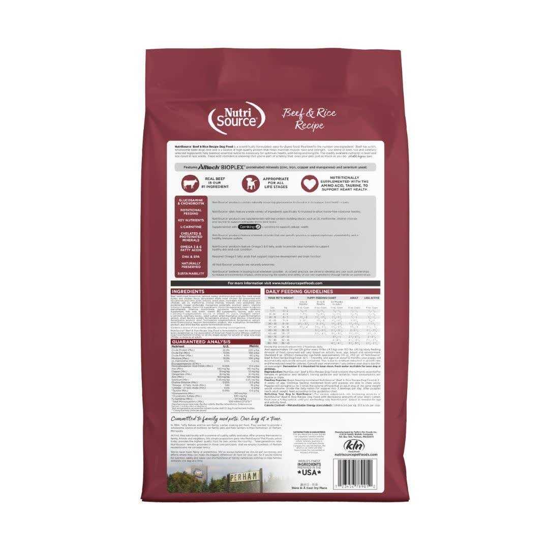 Beef Rice Dry Dog Food B327