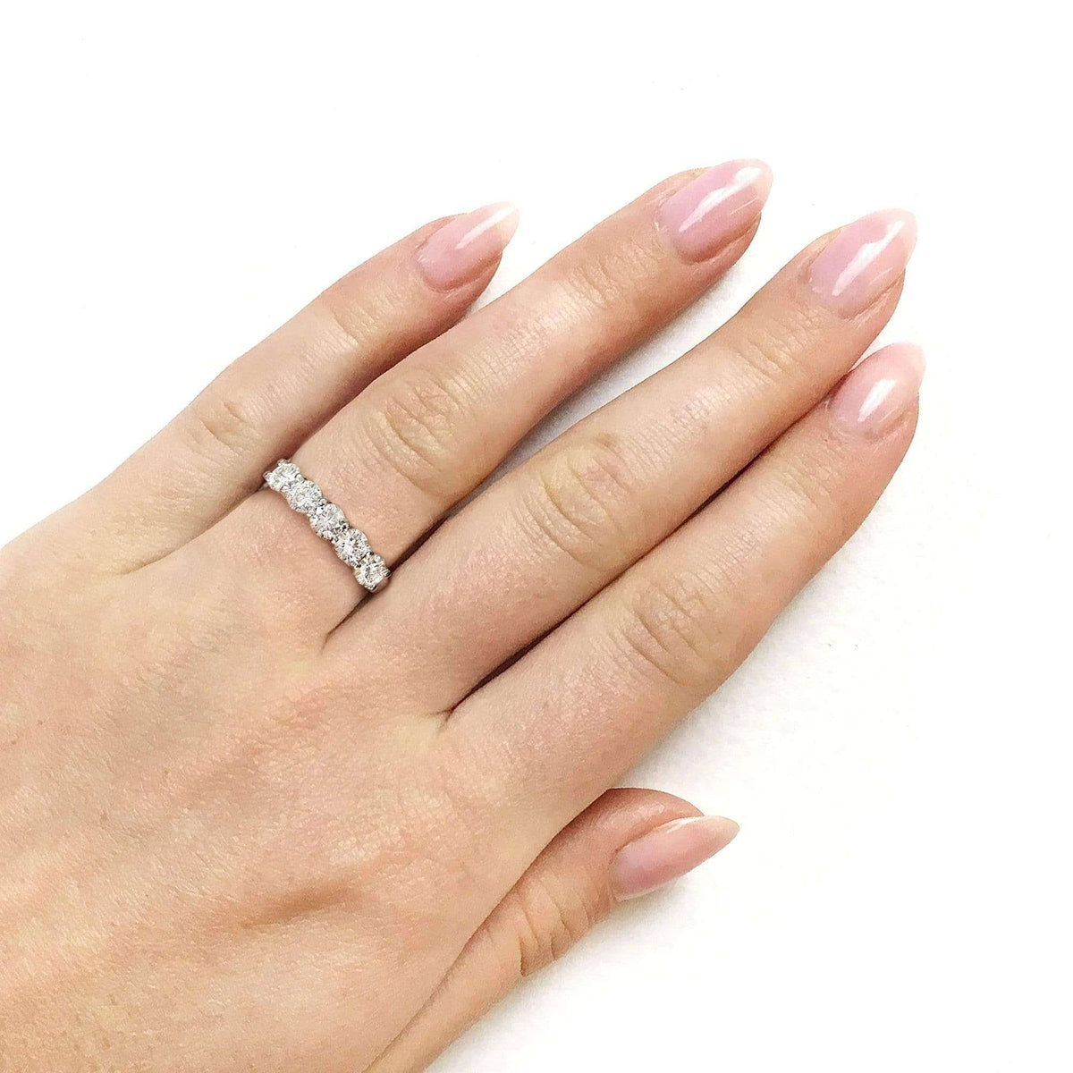 14K White Gold Bridal Wedding Band S592821