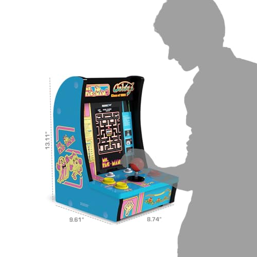 Ms. PAC-Man Galaga Countercade 3 Classic Games Portable Console with 7-inch Screen N92562