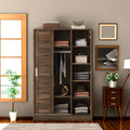 Mid-century 3-Door Wardrobe with Shelves T278