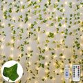 200 LED 6.5ft x 6.5ft Pothos Fairy Curtain Lights with Remote Warm White M851