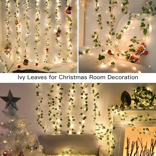 200 LED 6.5ft x 6.5ft Pothos Fairy Curtain Lights with Remote Warm White M851