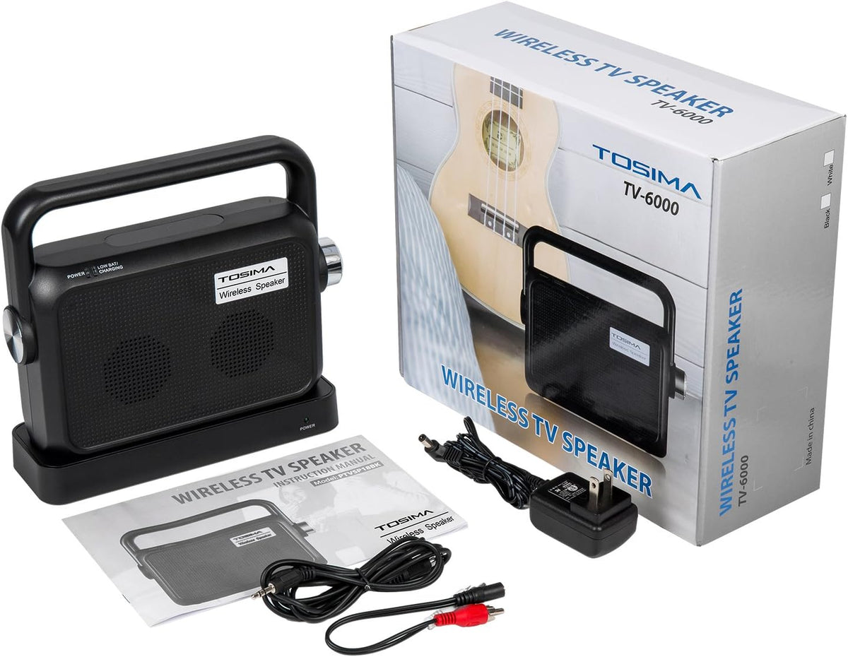 Portable Wireless TV Speakers with Headset Jack M216060