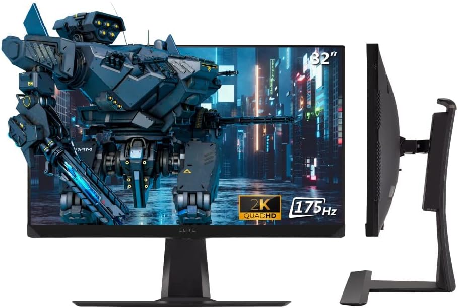 32 Inch 1440p 0.5ms 175Hz Gaming Monitor with HDR600, 99% AdobeRGB, HDMI, DisplayPort N130