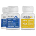 Joint and Muscle Support Supplement 60 count (2 Pack) & Vitamin D 5000 IU 30 count J596