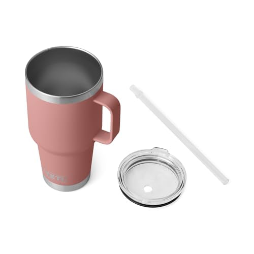Vacuum Insulated Stainless Steel Tumbler with Handle and Straw Lid J900
