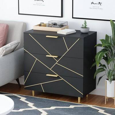 3 Drawer Accent Chest V7018