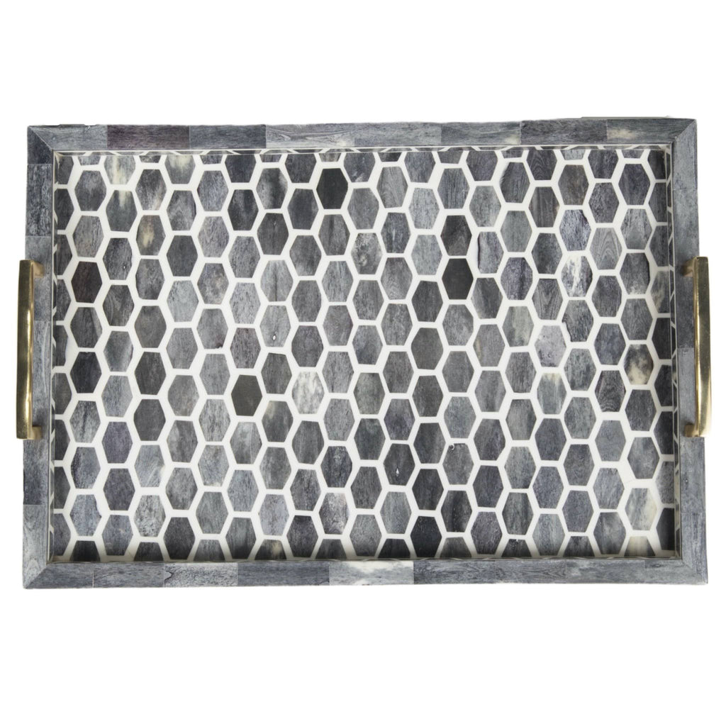 Ivory/Grey Tray I92710