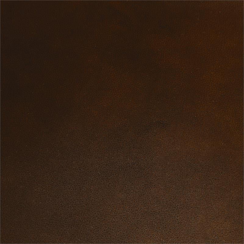 Dark Oak Top Grain Leather Tufted Sofa H564517
