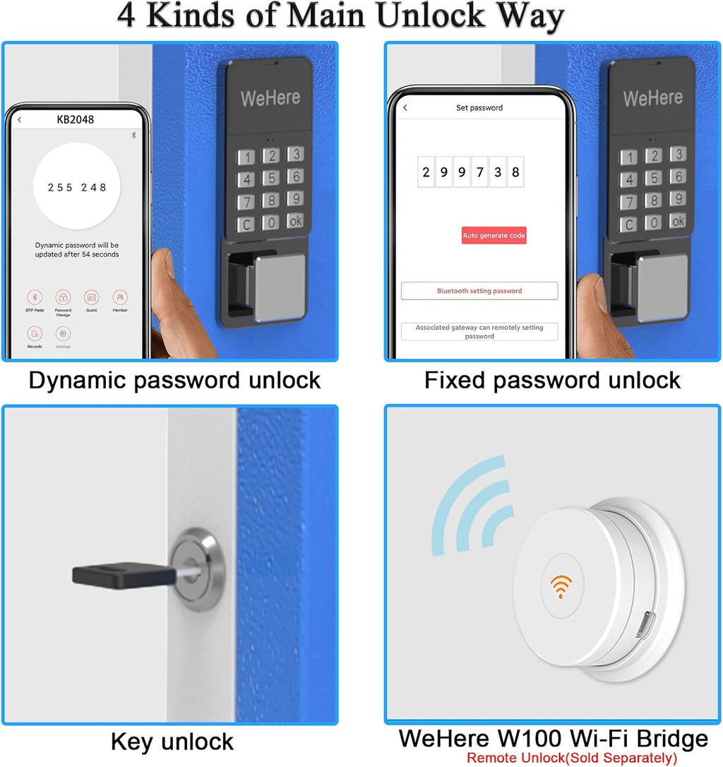 Smart Lock Key Box Wall Mount Metal Key Cabinet X63129