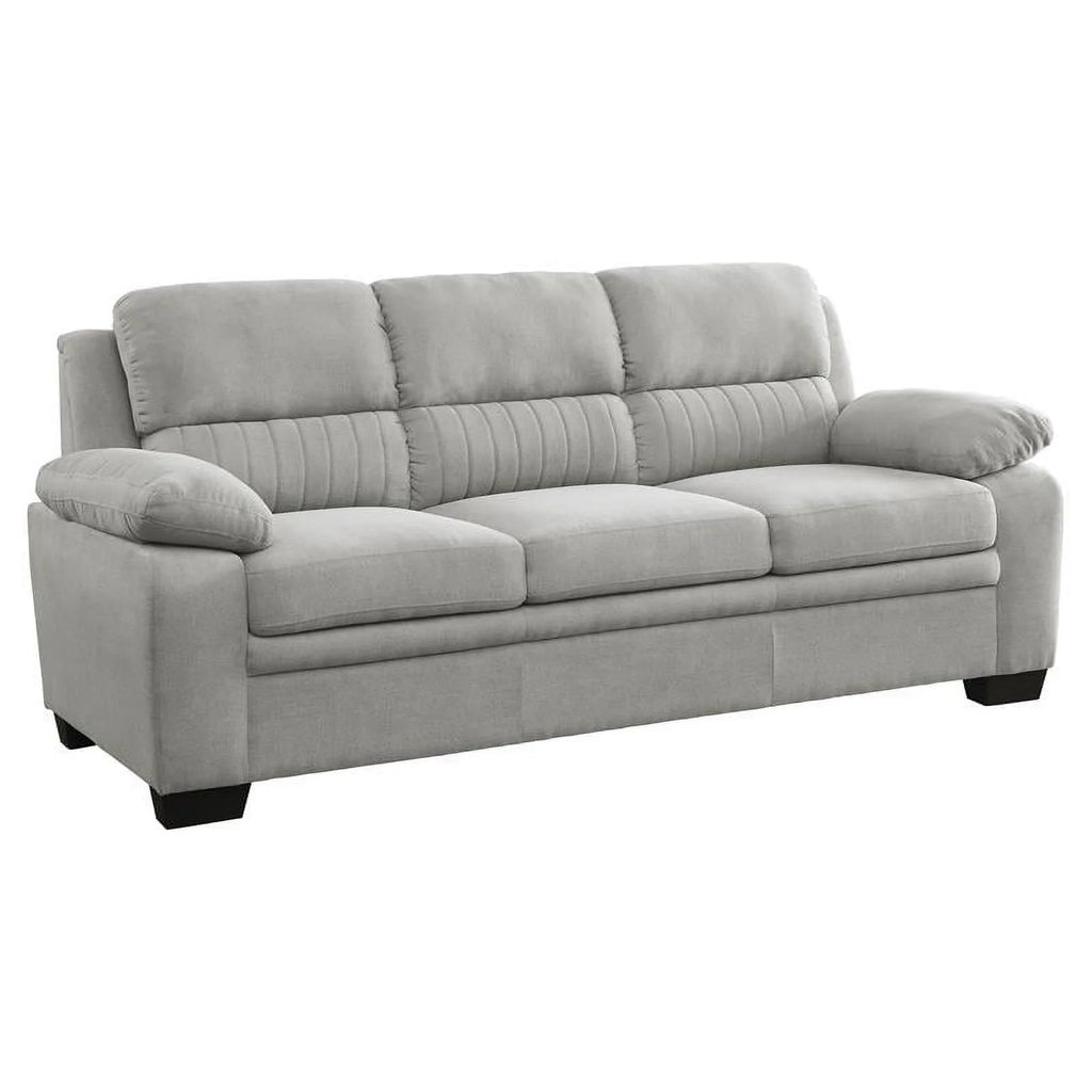 Light Gray Textured Fabric Sofa O20995