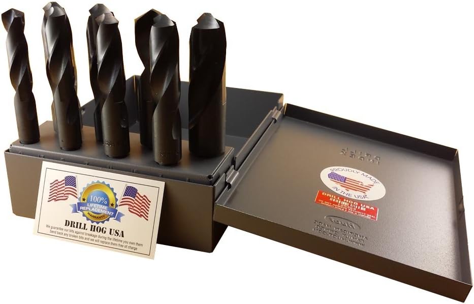 8 Pc Sliver & Deming Drill Bit Set 9/16 to 1" J987900