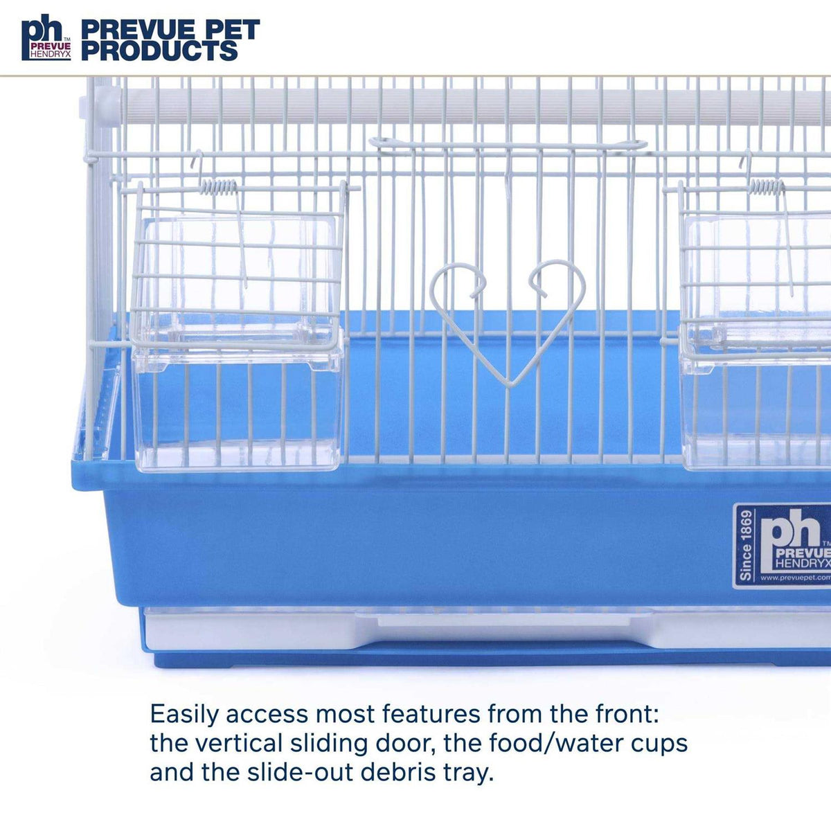 Blue and White Flat Top Bird Cage S88023