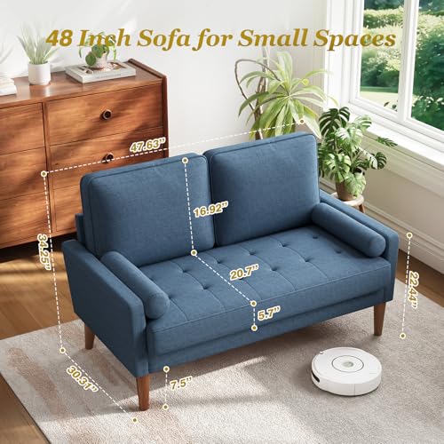 Ashbeige Loveseat Sofa with Solid Wood Legs J570519
