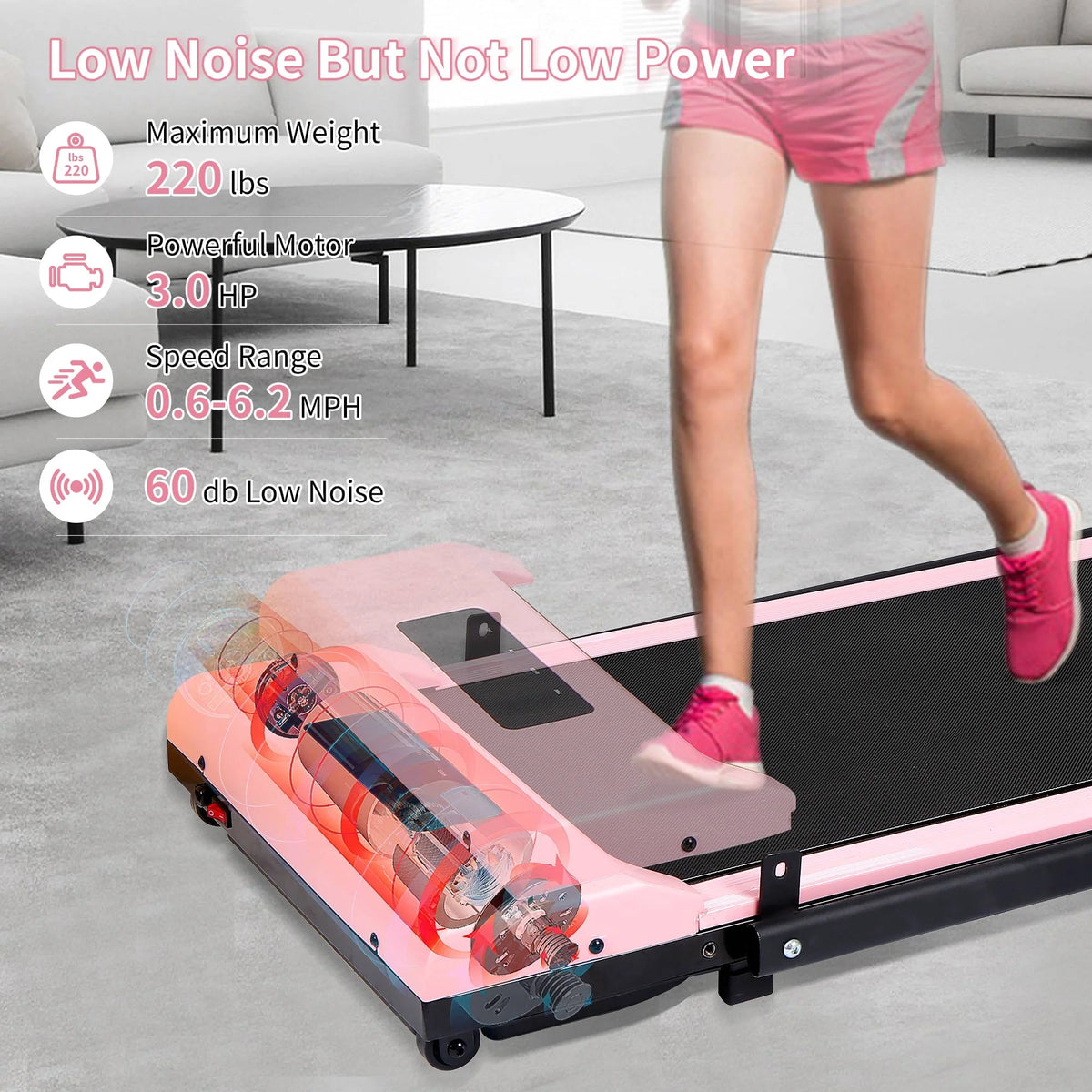 2 in 1 Folding Electric Treadmill C842