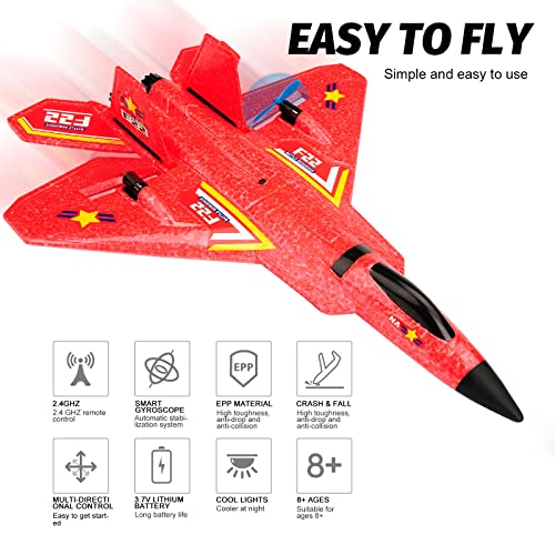 2.4Ghz 2 Channel Remote Control F22 RC Airplane G681