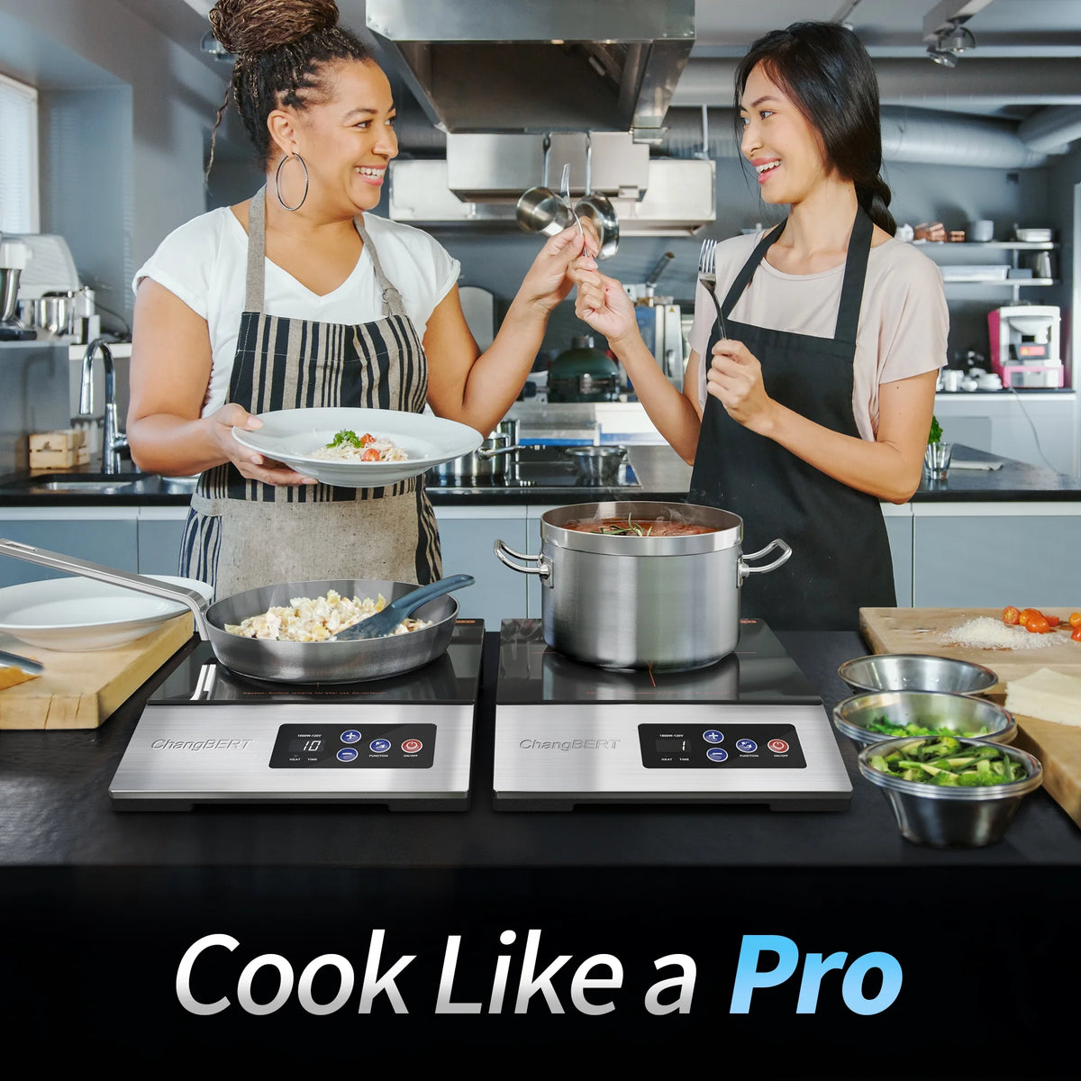 1800W Portable Commercial Induction Cooktop Stainless Steel W79469