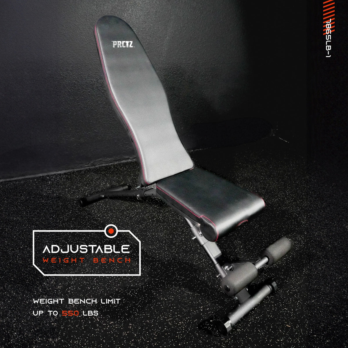 Two-Piece Olympic Weight Bench with Squat Rack I228