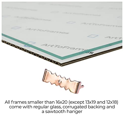 Brown 20x25 CM Picture Frame with Glass S8194