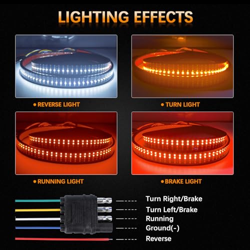 60 Inch LED Tailgate Light Bar with Reverse & Sequential Turn Signals Y600