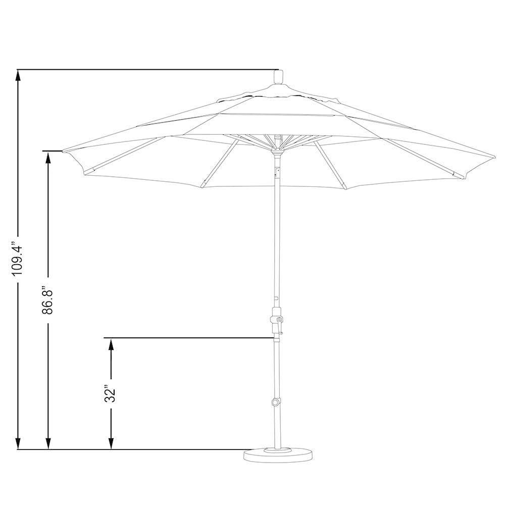 11 ft. Aluminum Market Umbrella K735767