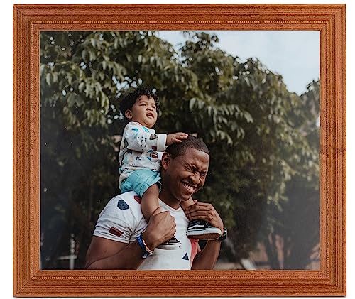 Brown 20x25 CM Picture Frame with Glass S8194