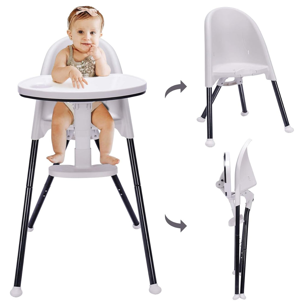 Folding High Chair with Detachable Tray and Harness J88766