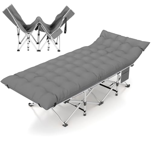 2 Pack Heavy Duty Folding Camping Cot with Carry Bag G23890
