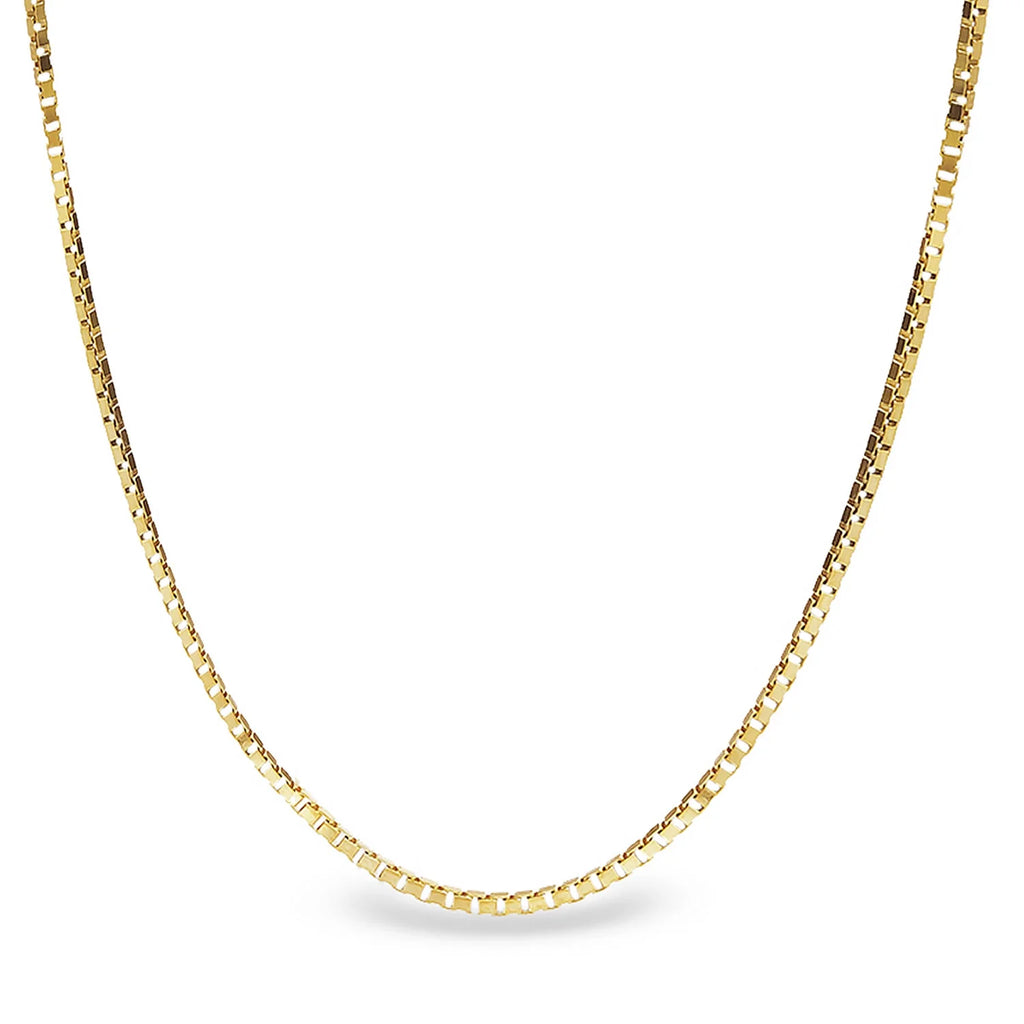 Yellow Gold Box Chain with Lobster Clasp V594594