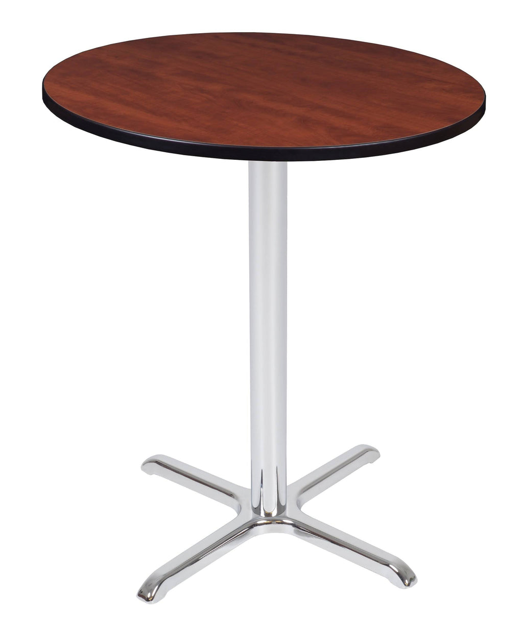 Cherry/Chrome Round X-Base Table S294260