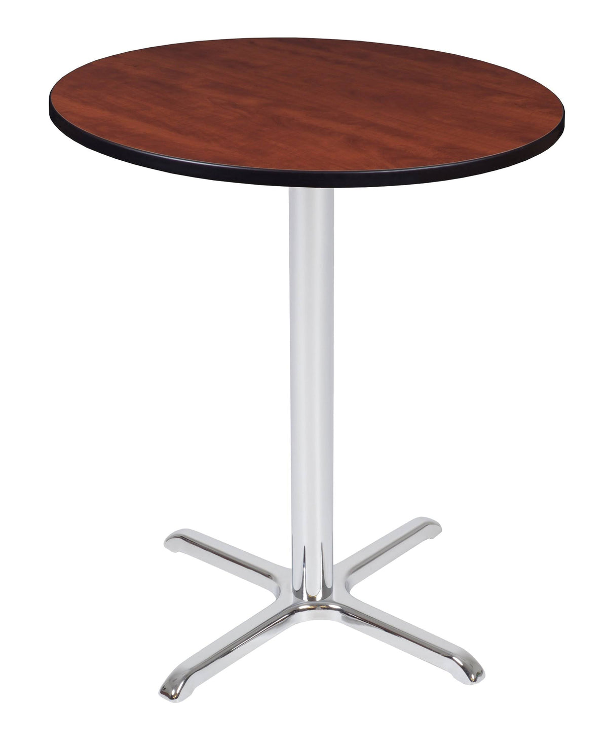 Cherry/Chrome Round X-Base Table S294260