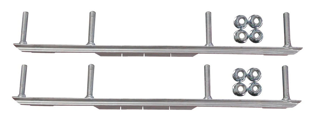 White XPT Snowmobile Skis with 9" Shaper Bars Complete Kit Z679