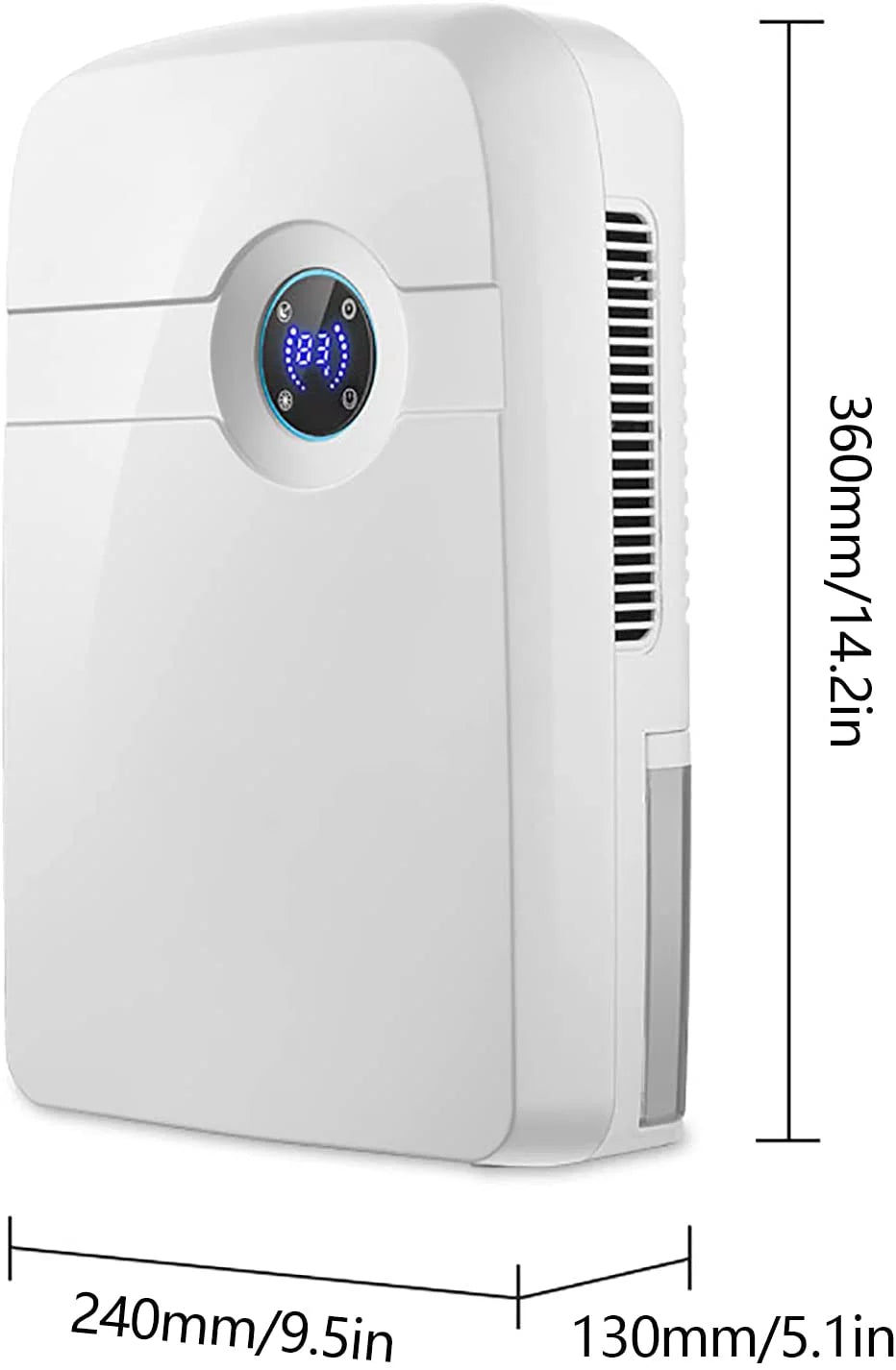 Dehumidifier with Drain Hose 2.5L White J129