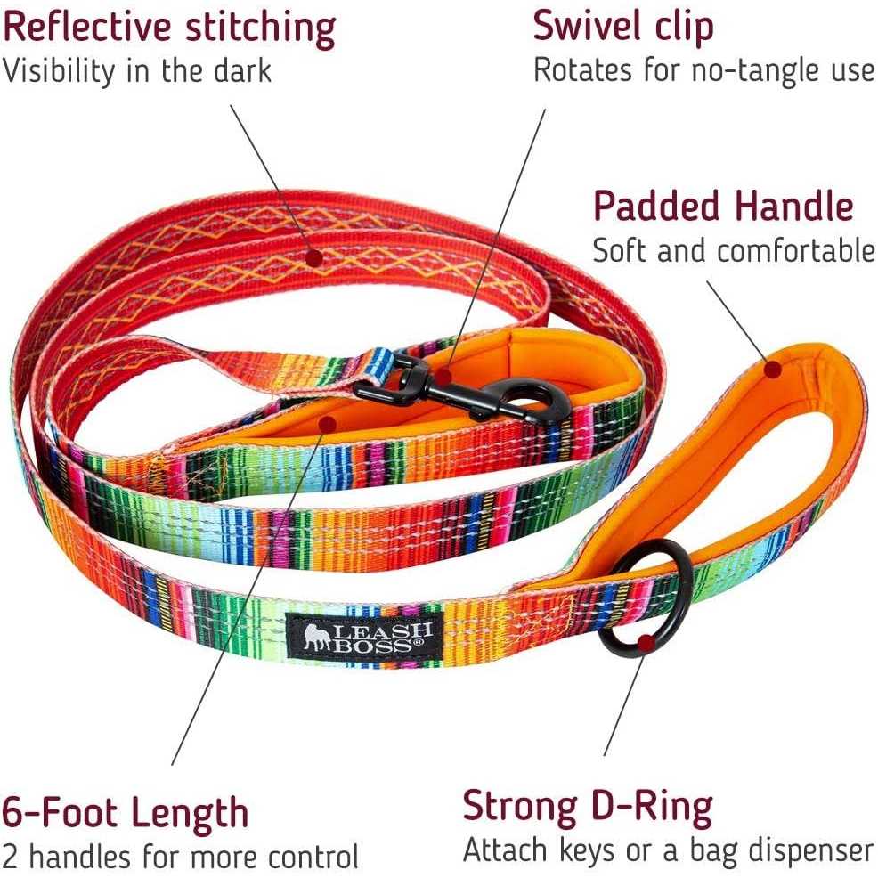 6ft Dog Leash Padded Handle W771
