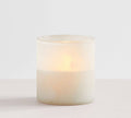 White Small Flameless Candlepot W108