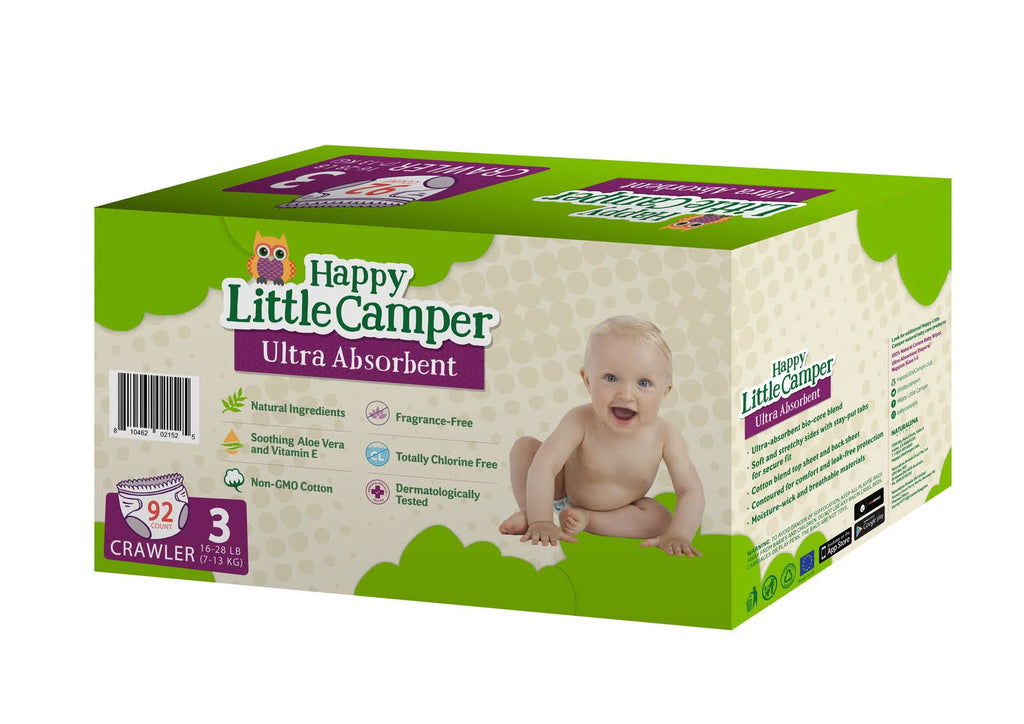 92 Count Natural Diapers Size 3 C76326