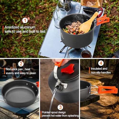 17 Pc Camping Cookware Kit G8031