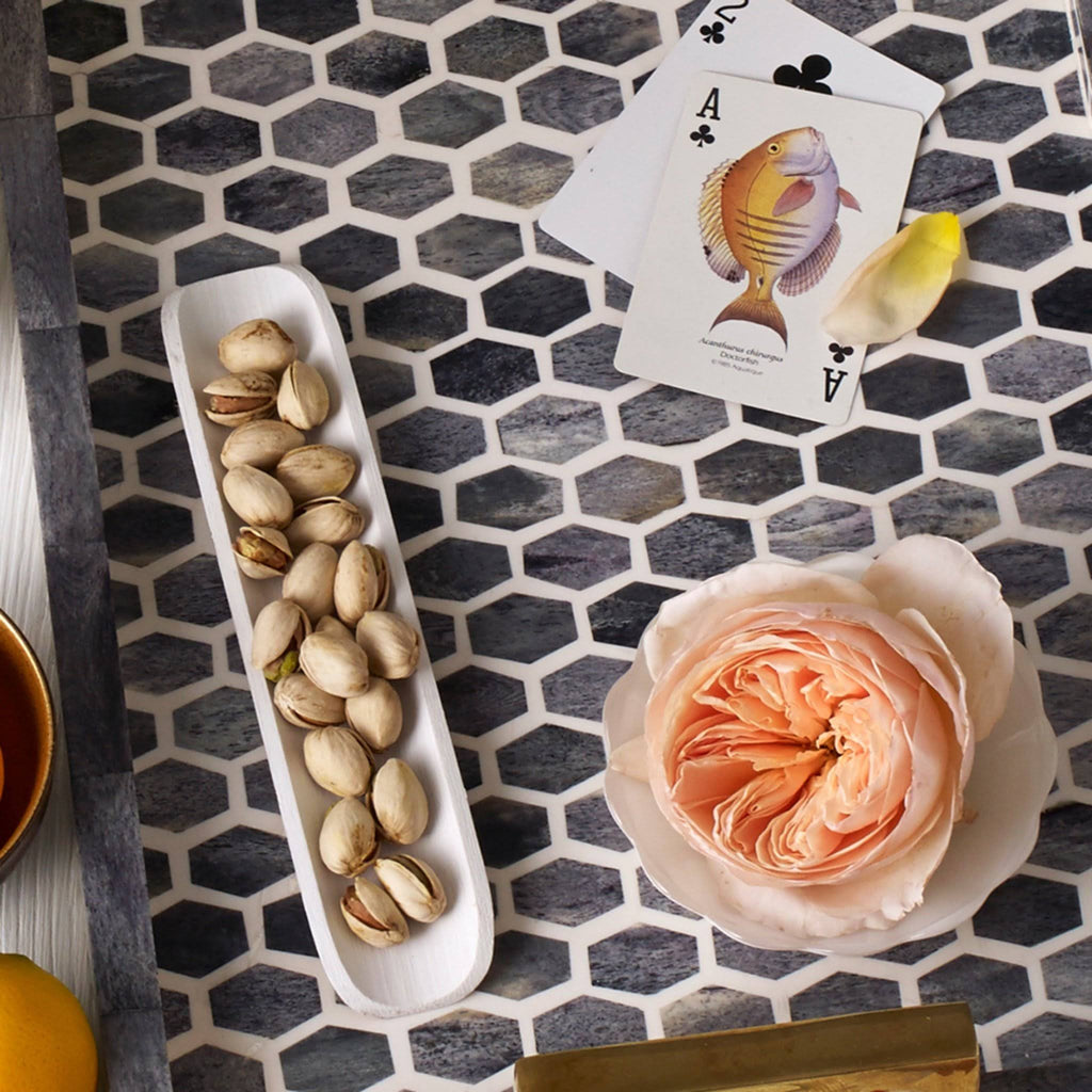 Ivory/Grey Tray I92710