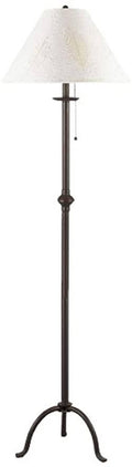 Matte Black Iron Floor Lamp with Pull Chain V10584