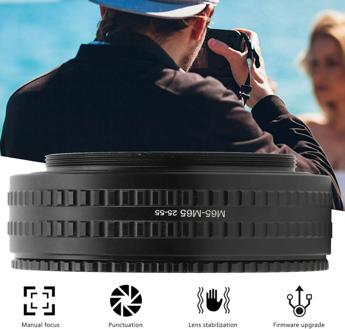 M65M65 2555mm Adjustable Focusing Helicoid Adapter P804