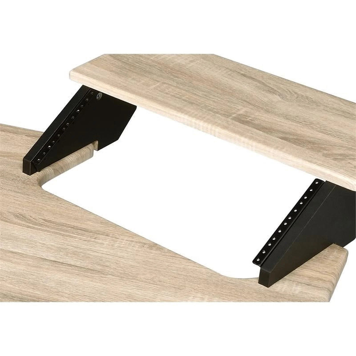Contemporary Wood Music Recording Desk in Natural Oak R8360