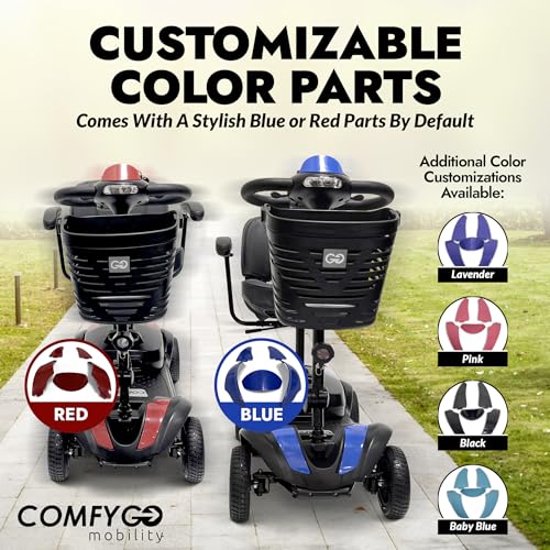 350 lbs Capacity Lithium Battery Powered Foldable Electric Mobility Scooter J526411