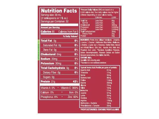Liquid Protein Nutritional Supplement B8296
