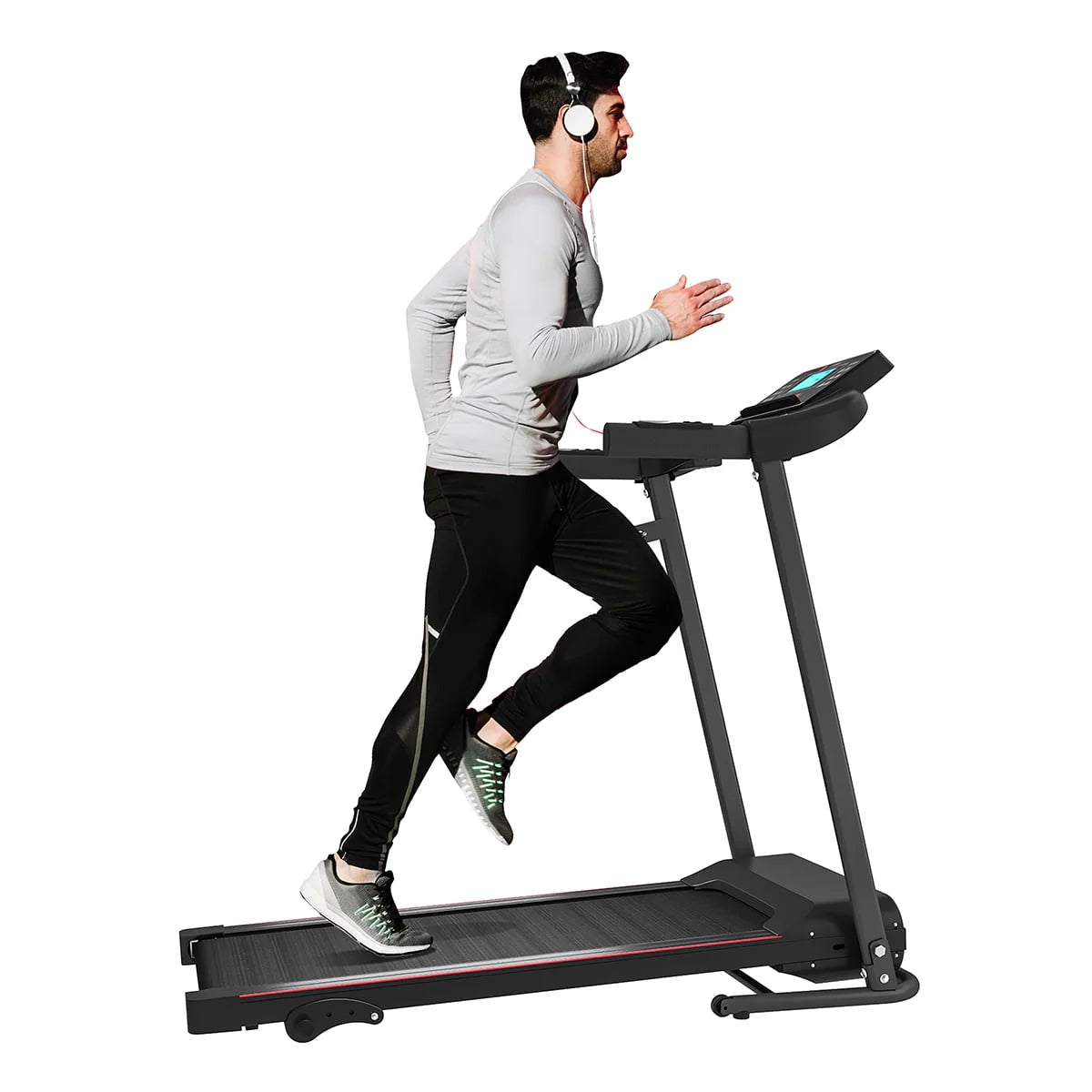 Foldable Treadmill with Incline 220lbs Black E5603