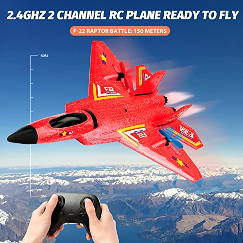 2.4Ghz 2 Channel Remote Control F22 RC Airplane G681